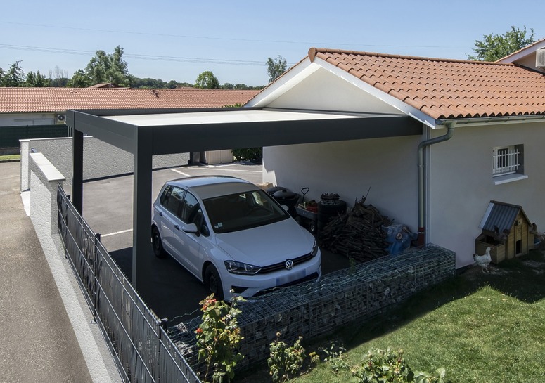 carport alu adossé